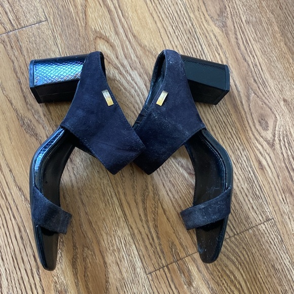 WOMENS CALVIN KLEIN BLACK SANDALS SIZE 6.5👡🖤 - Picture 6 of 8